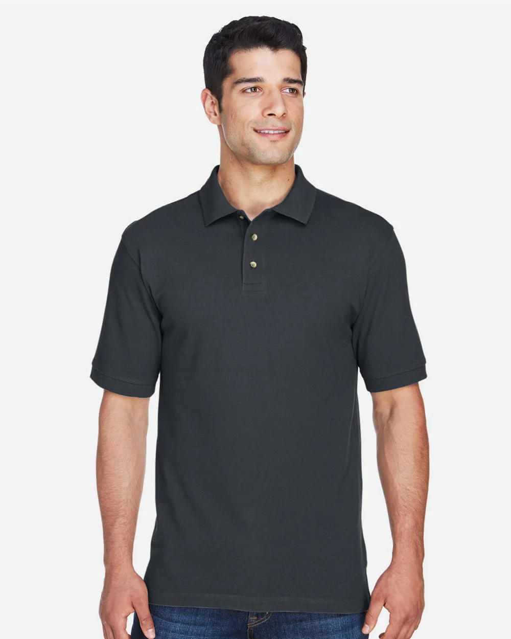 Harriton-M200T-Men's Tall Cotton Pique Polo - Image 6