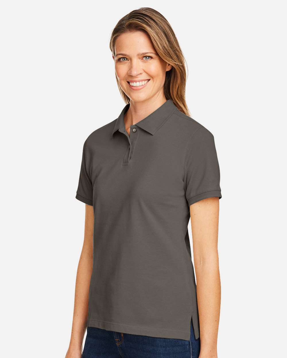 Harriton-M200W-Women's Cotton Polo - Image 12