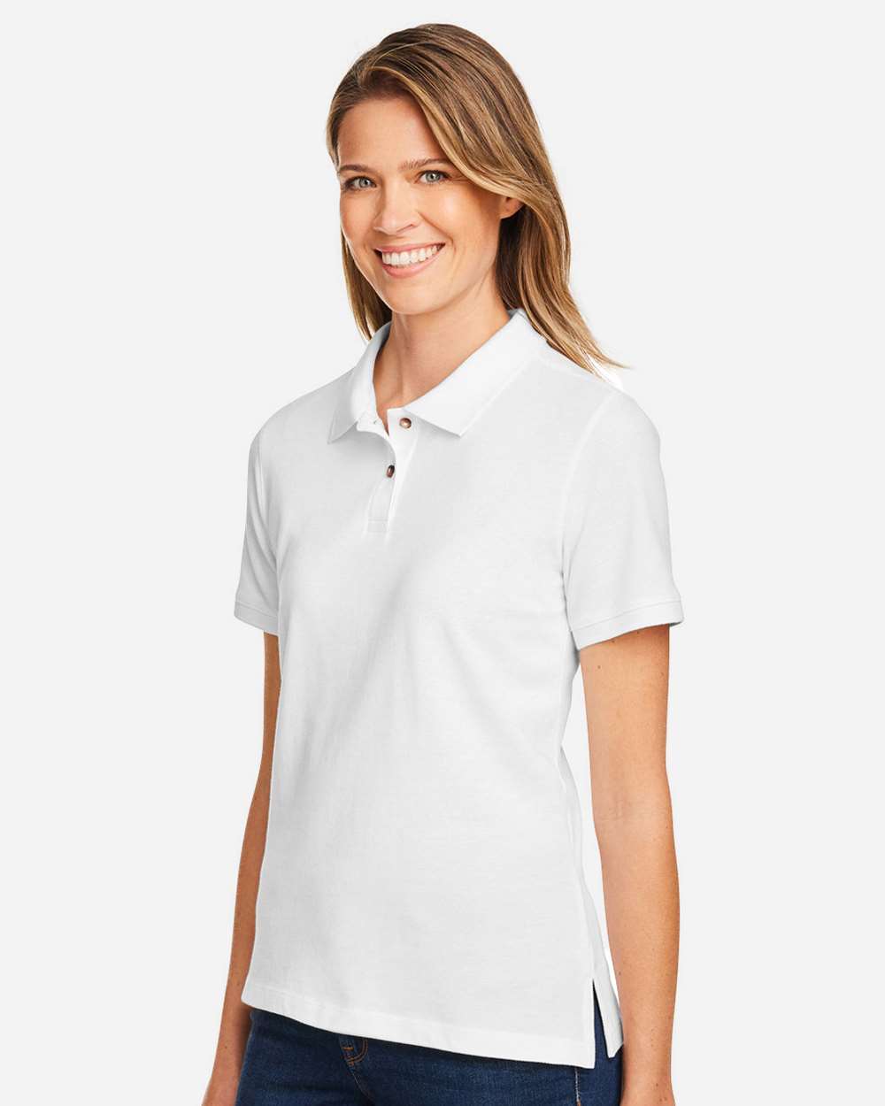 Harriton-M200W-Women's Cotton Polo - Image 42