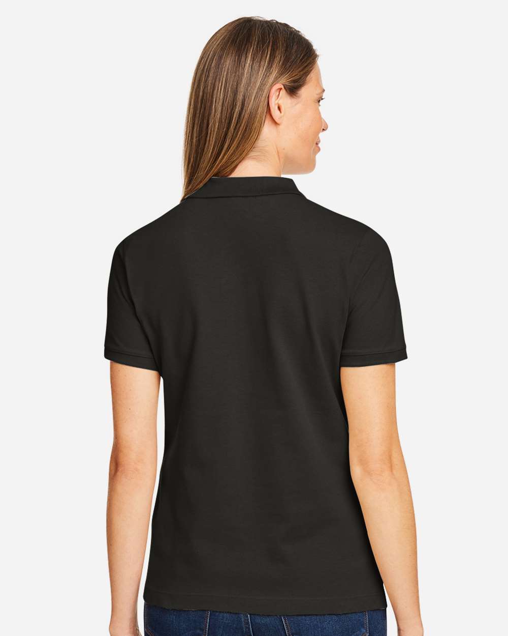 Harriton-M200W-Women's Cotton Polo - Image 6