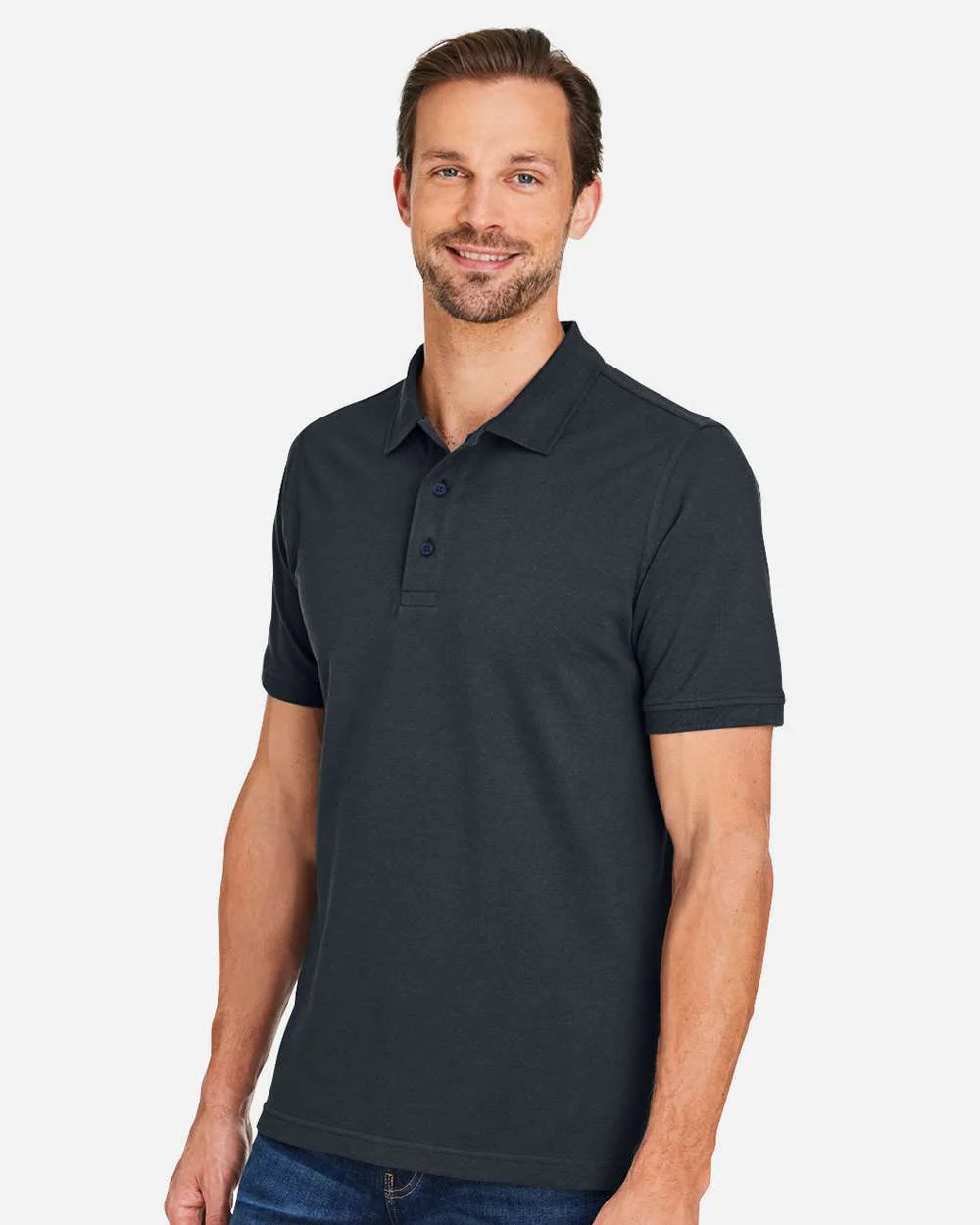 Harriton-M205-Men's Valiant Cotton Snag Protect Polo - Image 12