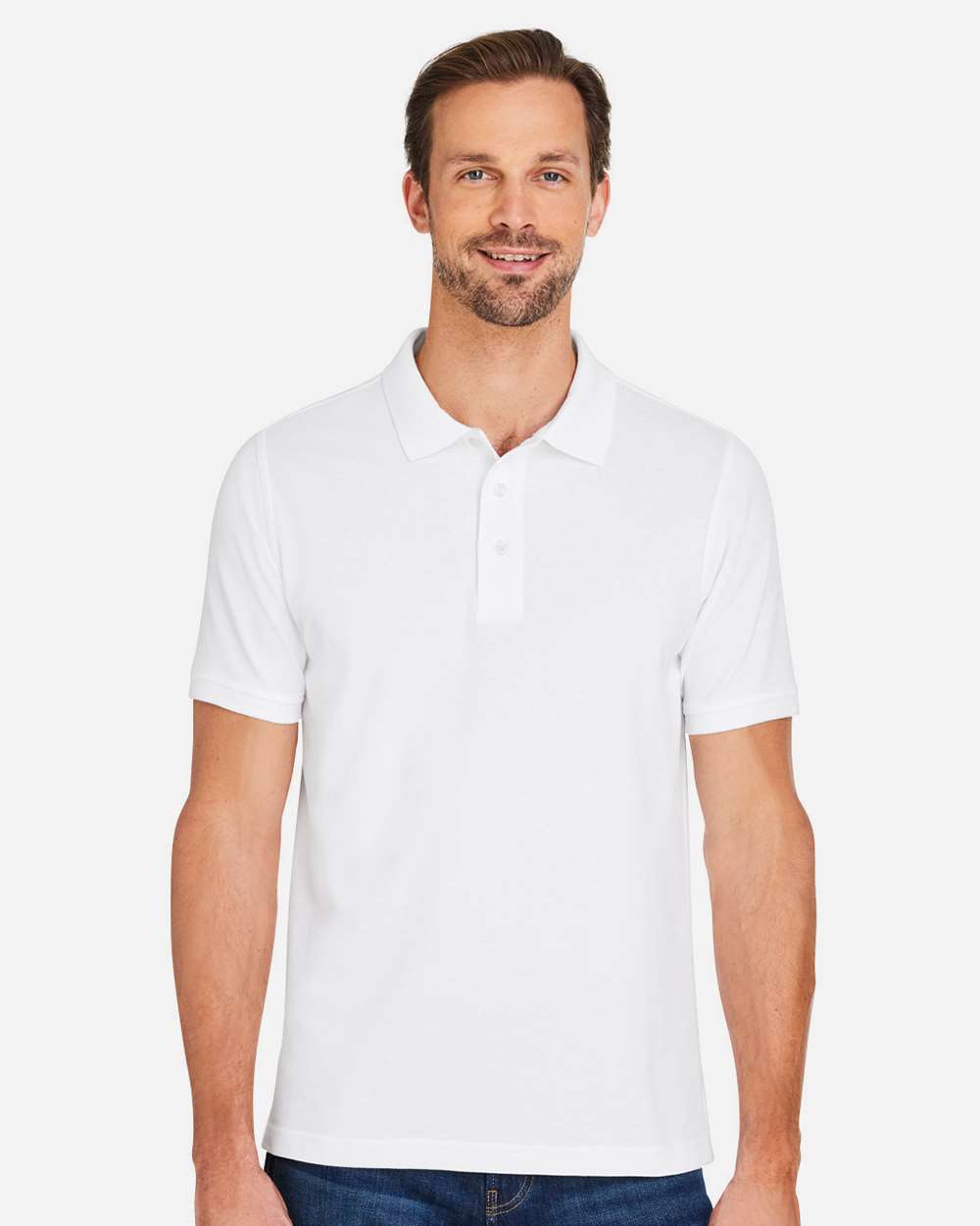 Harriton-M205-Men's Valiant Cotton Snag Protect Polo - Image 35