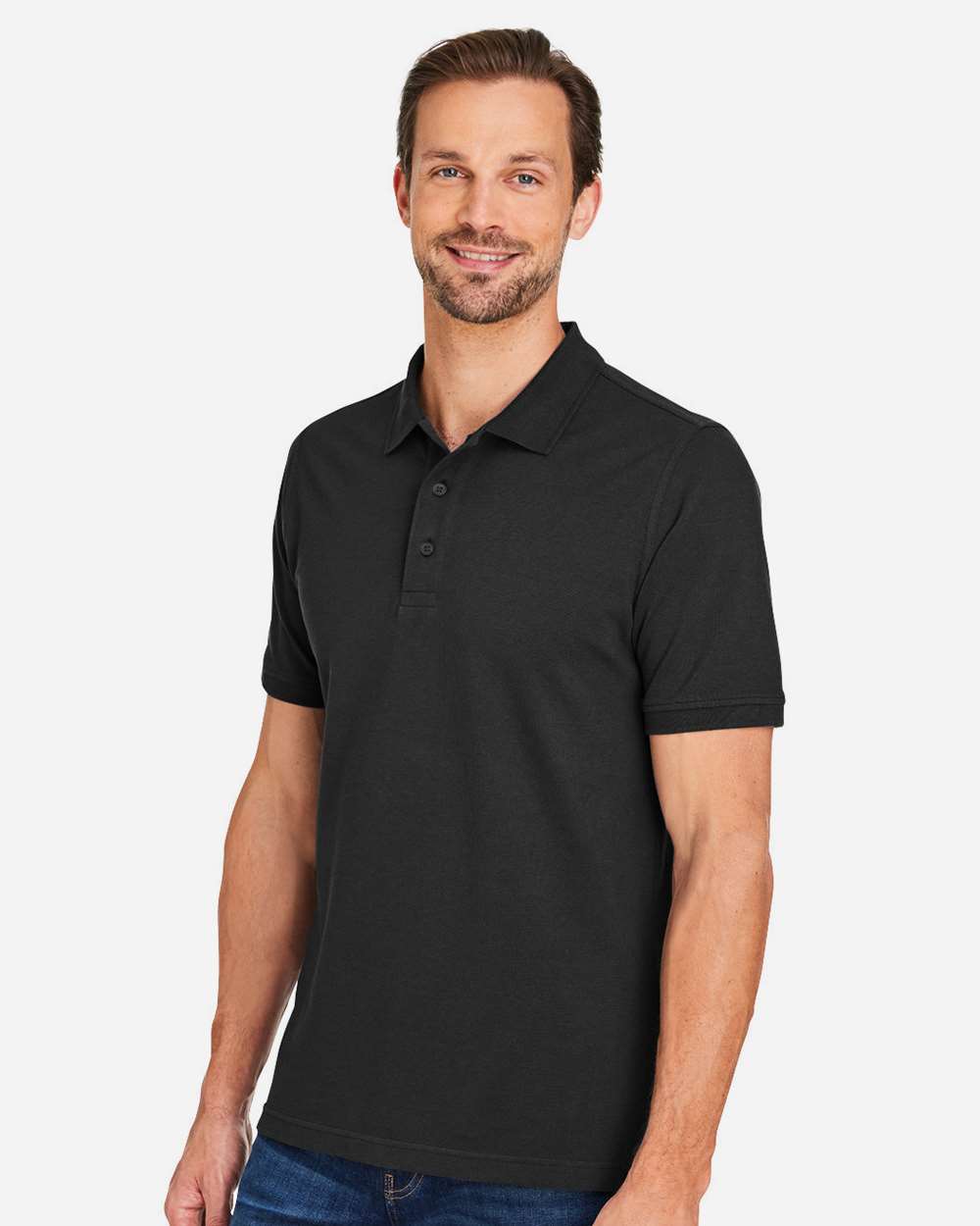Harriton-M205-Men's Valiant Cotton Snag Protect Polo - Image 5