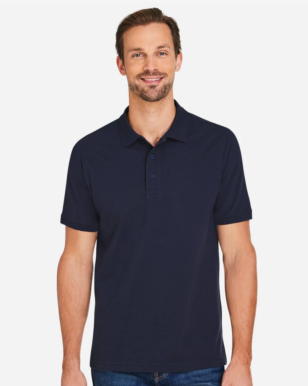 Harriton-M205-Men's Valiant Cotton Snag Protect Polo - Image 7