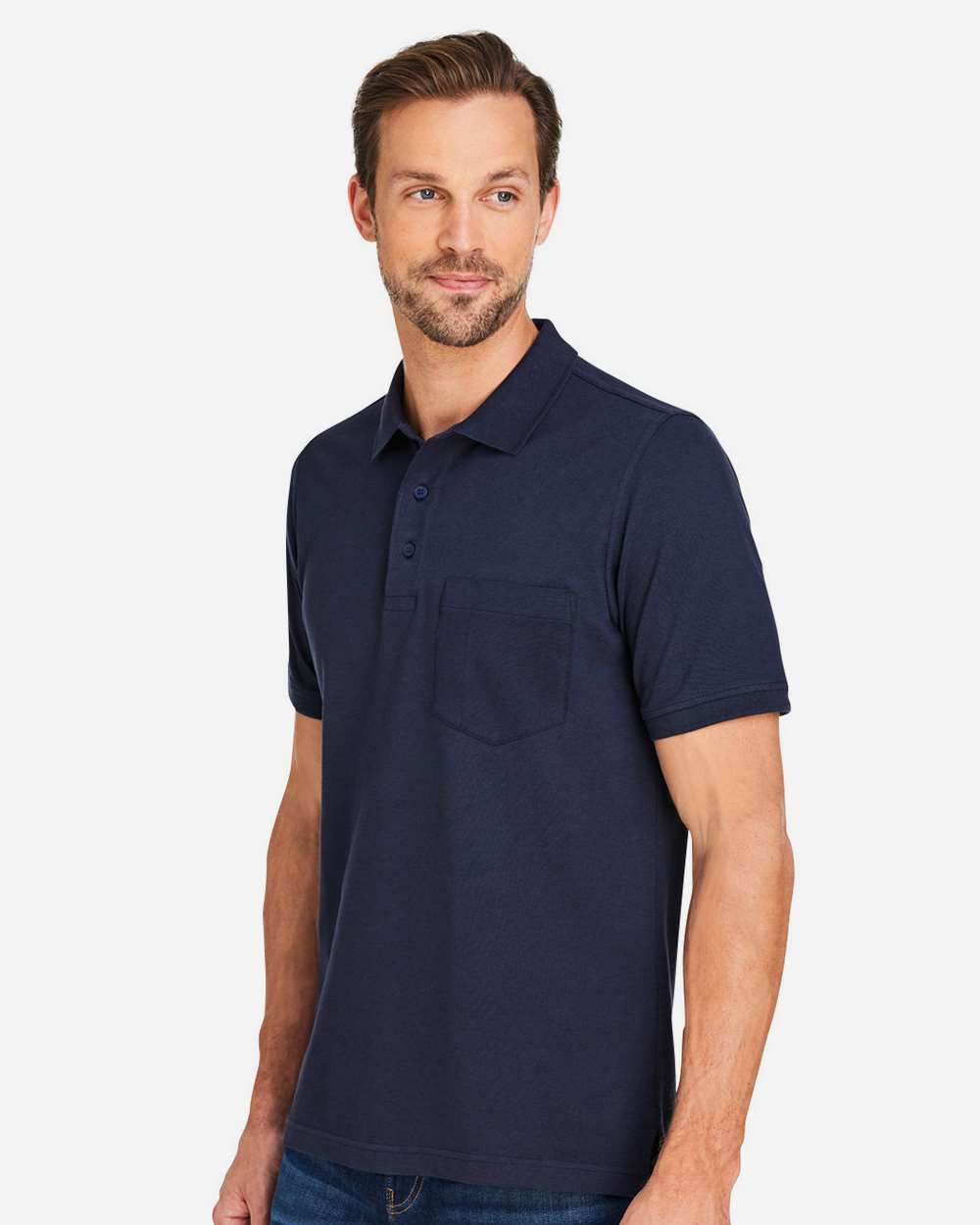 Harriton-M205P-Men's Valiant Cotton Snag Protect Pocket Polo - Image 18