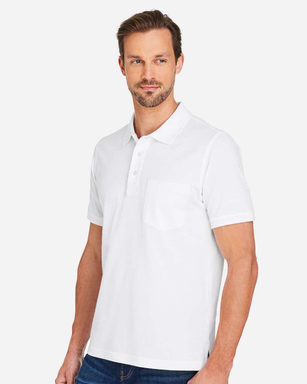 Harriton-M205P-Men's Valiant Cotton Snag Protect Pocket Polo - Image 24