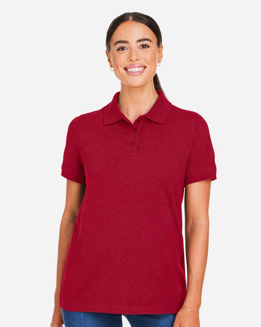 Harriton-M205W-Women's Valiant Cotton Snag Protect Polo - Image 23