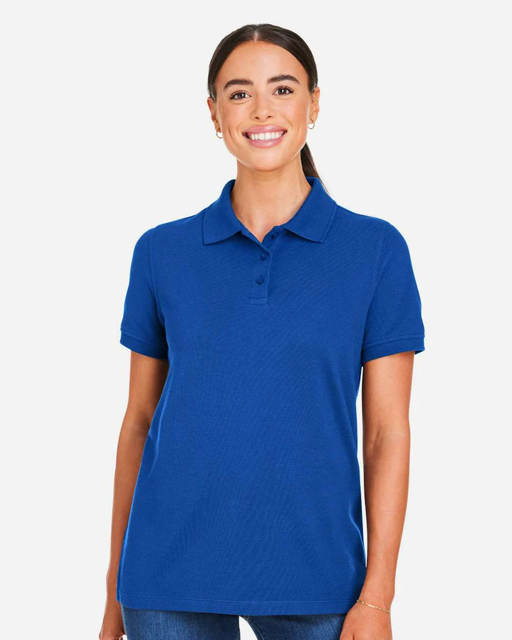 Harriton-M205W-Women's Valiant Cotton Snag Protect Polo - Image 29