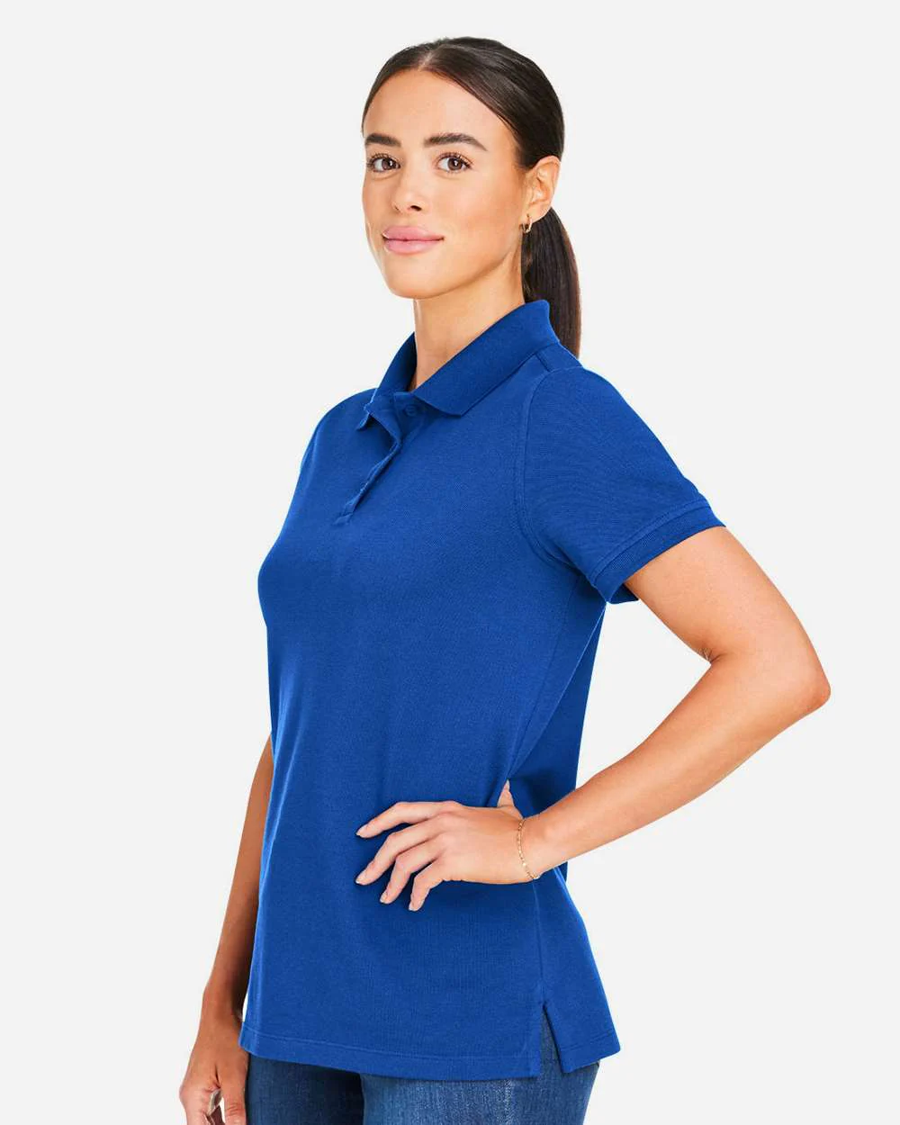 Harriton-M205W-Women's Valiant Cotton Snag Protect Polo - Image 30
