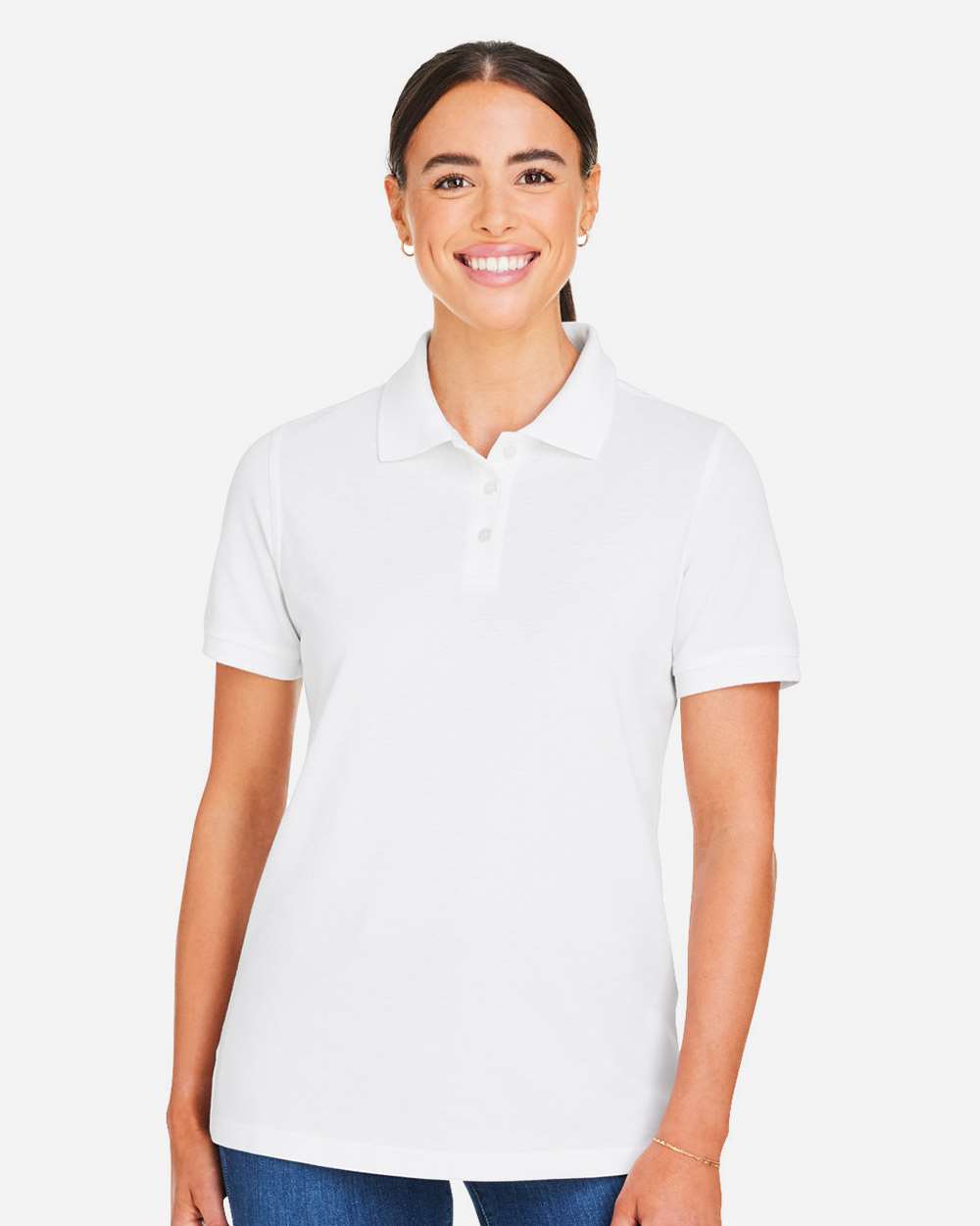 Harriton-M205W-Women's Valiant Cotton Snag Protect Polo - Image 35
