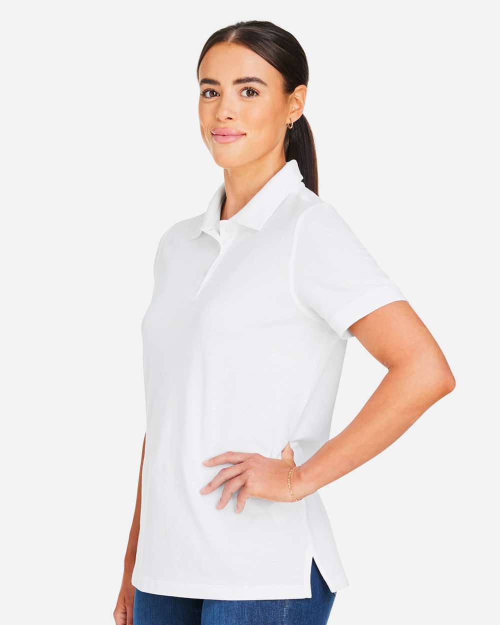 Harriton-M205W-Women's Valiant Cotton Snag Protect Polo - Image 36