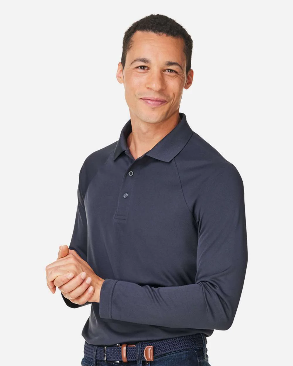 Harriton-M208L-Men's Charge Snag and Soil Protect Long Sleeve Polo - Image 12
