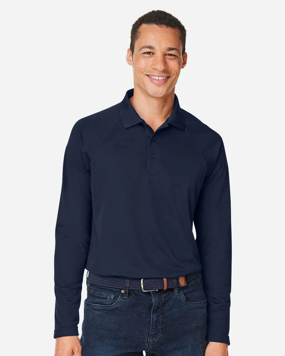 Harriton-M208L-Men's Charge Snag and Soil Protect Long Sleeve Polo - Image 17