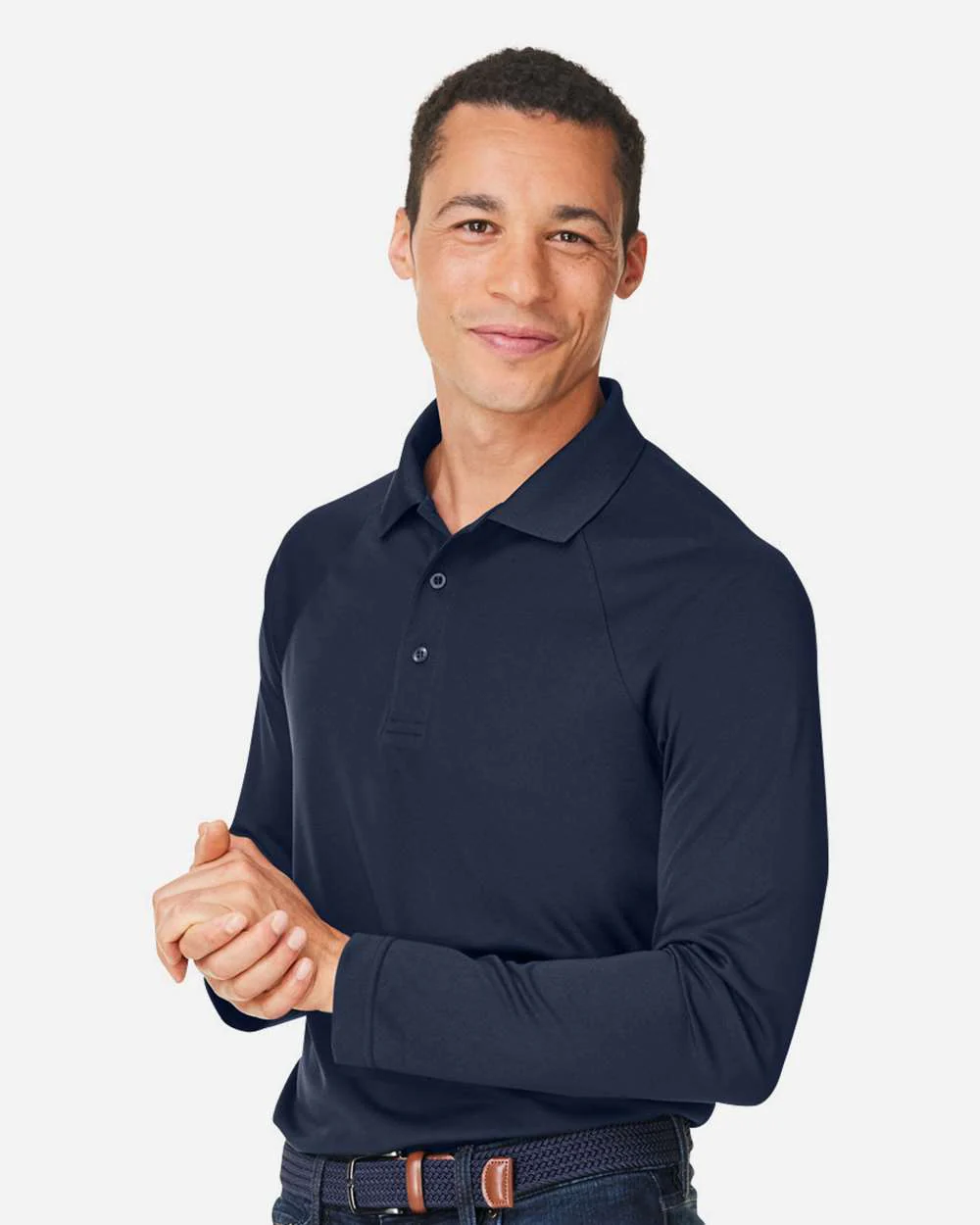 Harriton-M208L-Men's Charge Snag and Soil Protect Long Sleeve Polo - Image 18