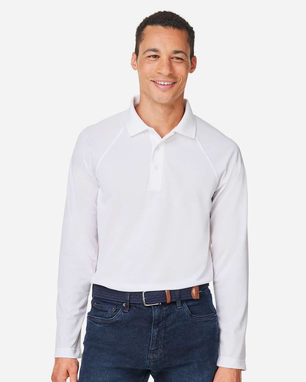 Harriton-M208L-Men's Charge Snag and Soil Protect Long Sleeve Polo - Image 23