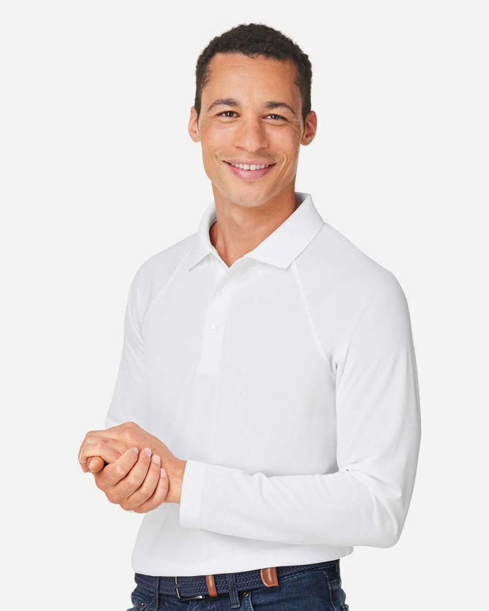 Harriton-M208L-Men's Charge Snag and Soil Protect Long Sleeve Polo - Image 24