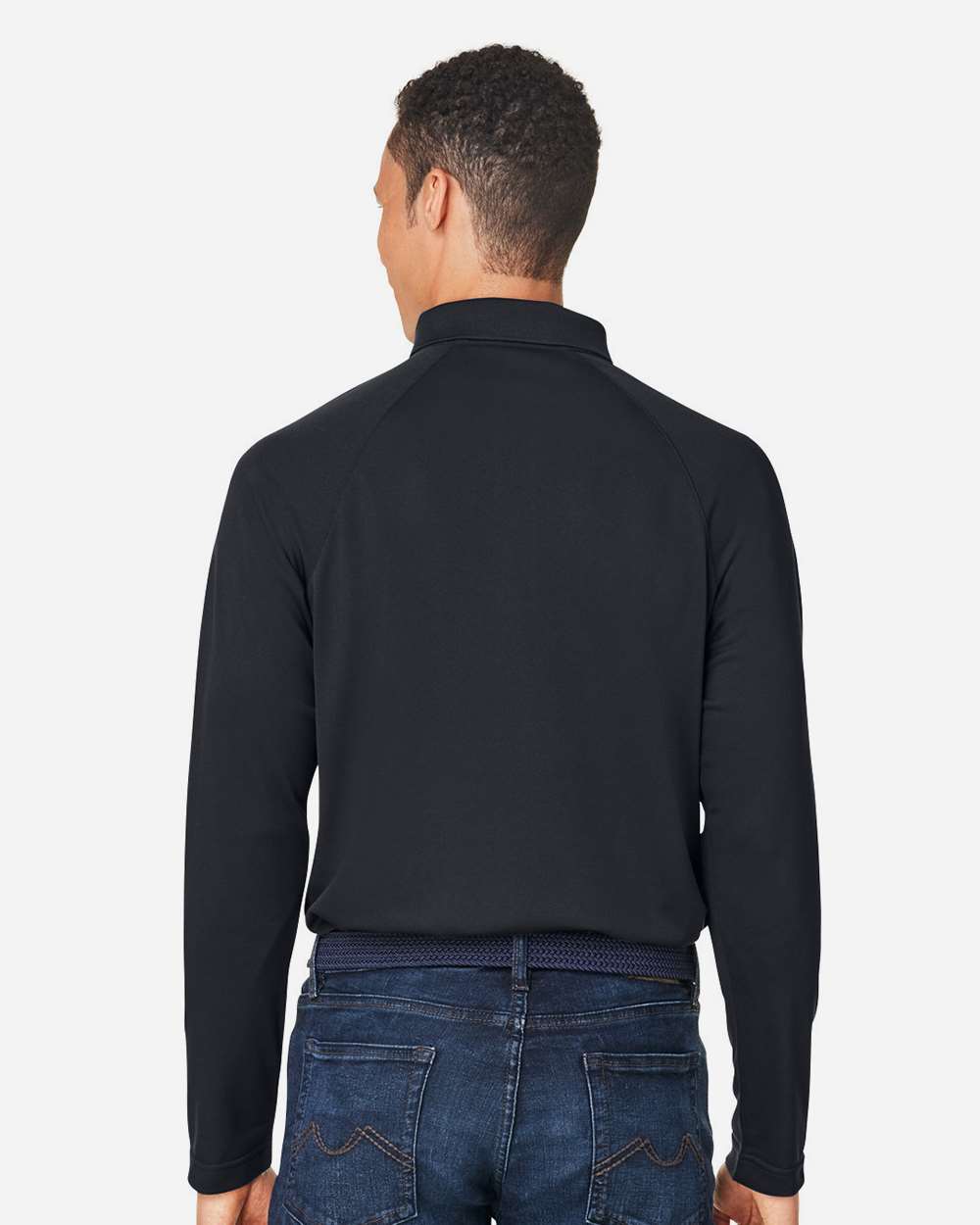 Harriton-M208L-Men's Charge Snag and Soil Protect Long Sleeve Polo - Image 6