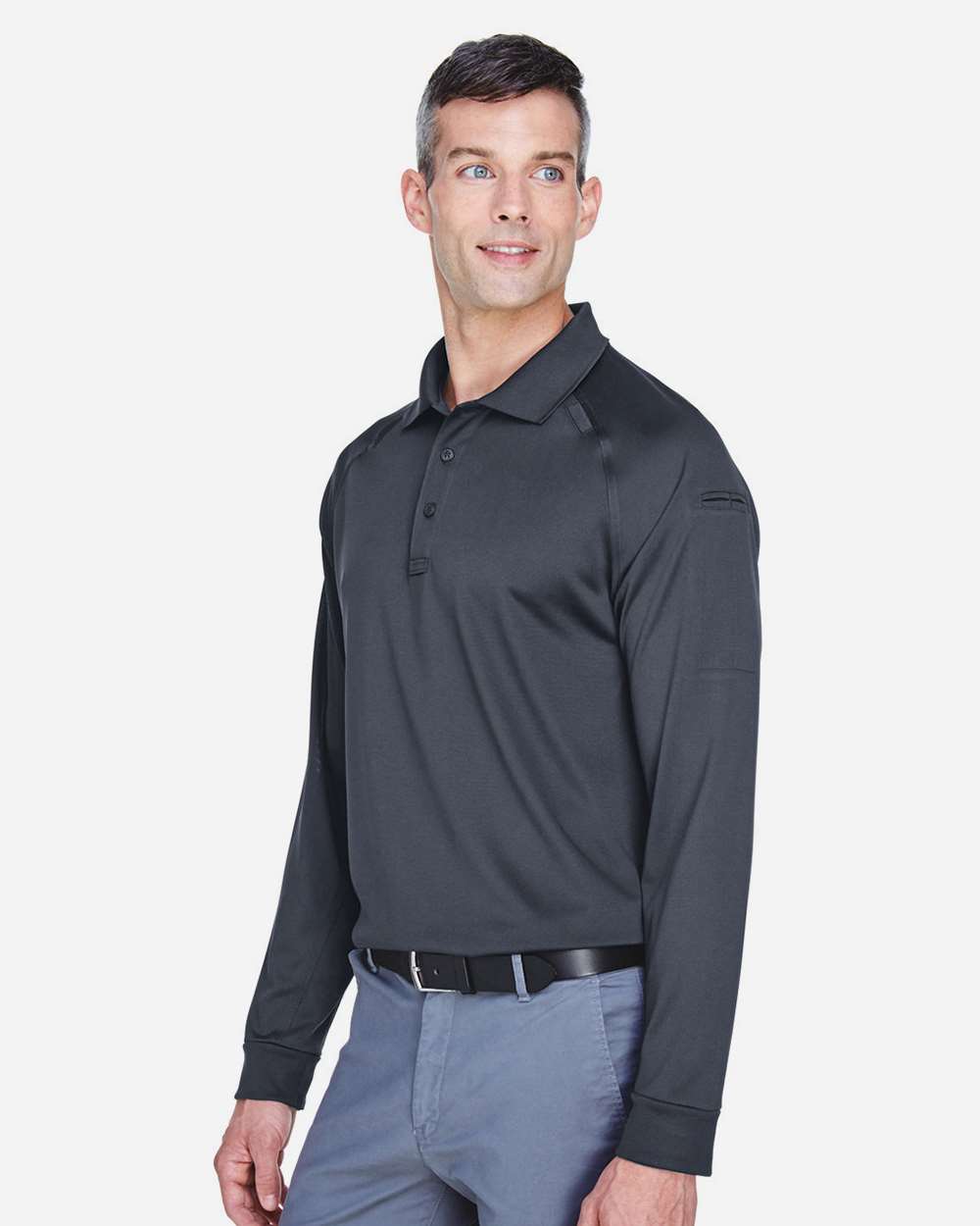 Harriton-M211L-Men's Advantage Long Sleeve Tactical Polo - Image 10