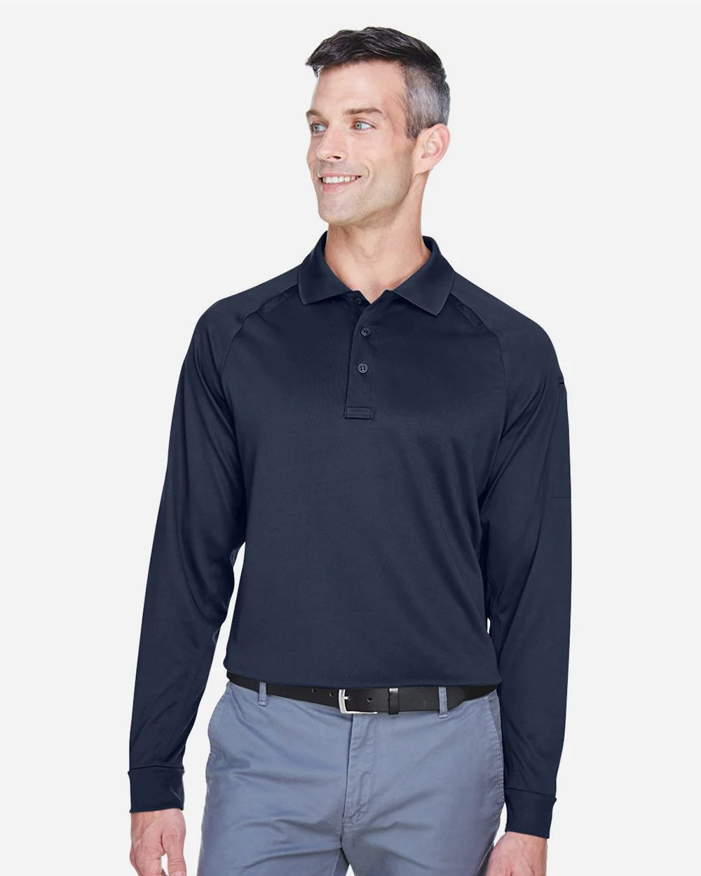 Harriton-M211L-Men's Advantage Long Sleeve Tactical Polo - Image 6