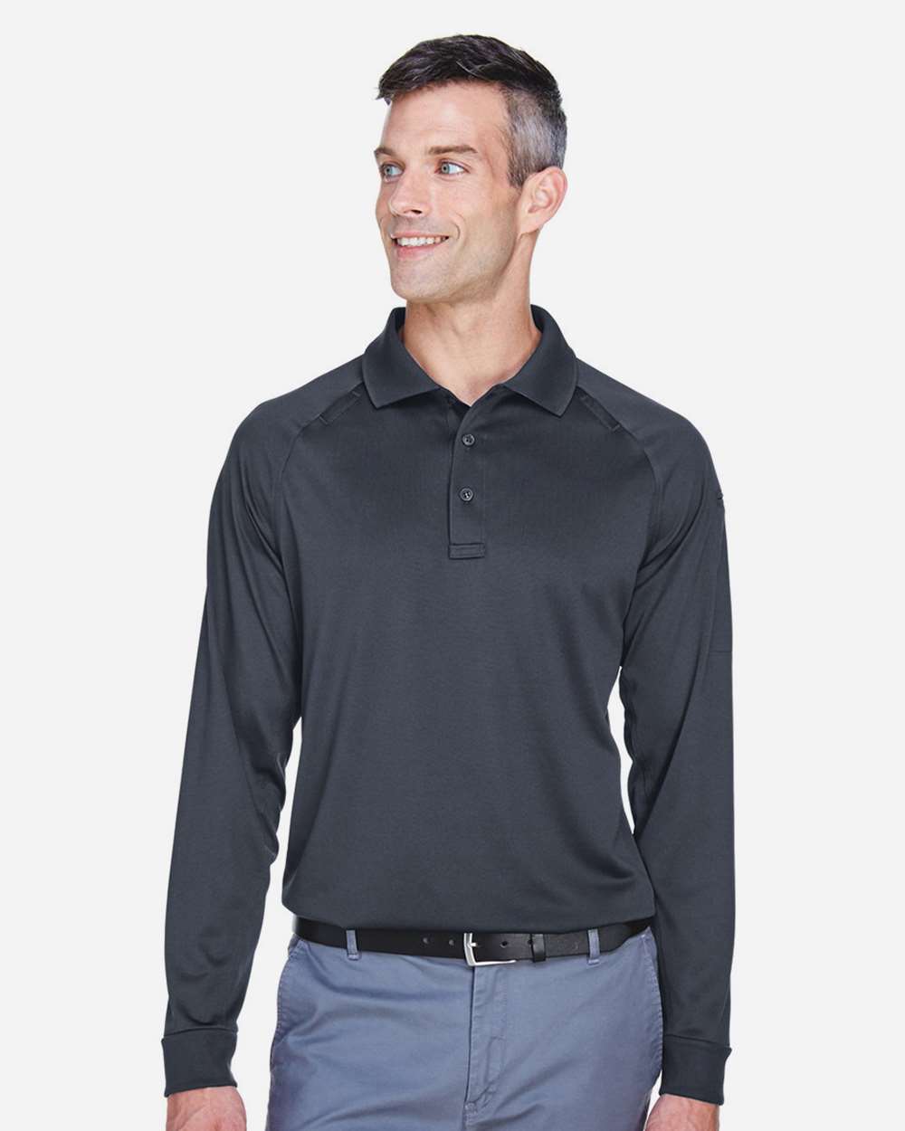 Harriton-M211L-Men's Advantage Long Sleeve Tactical Polo - Image 9