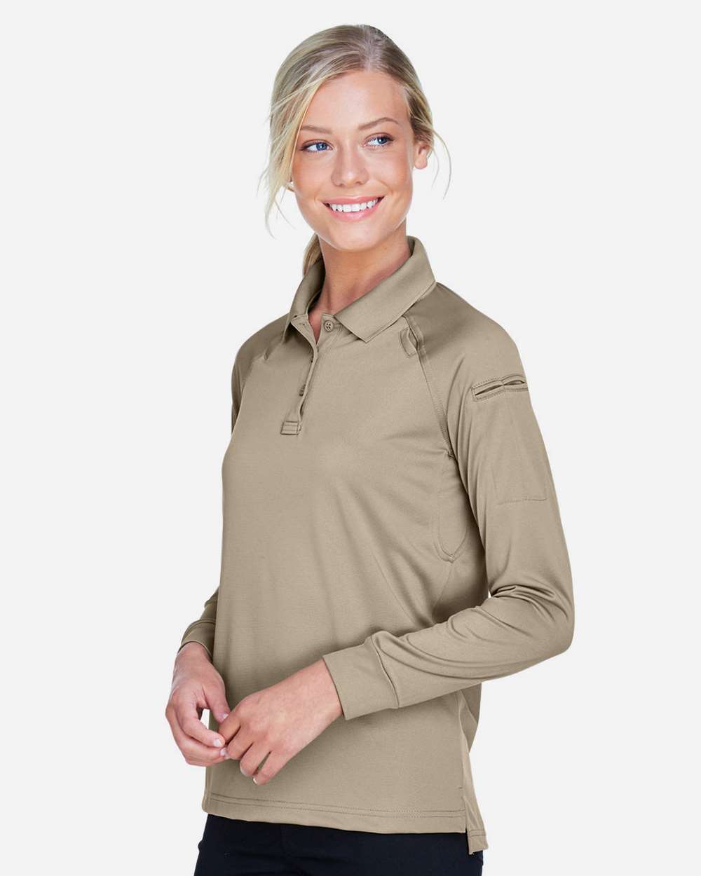 Harriton-M211LW-Women's Advantage Long Sleeve Tactical Polo - Image 25
