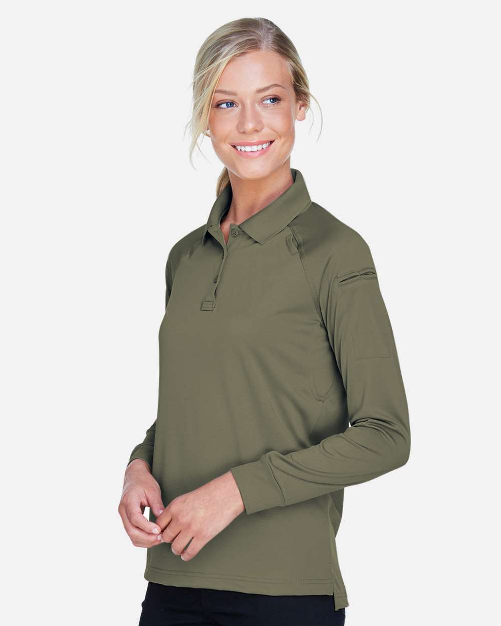 Harriton-M211LW-Women's Advantage Long Sleeve Tactical Polo - Image 40