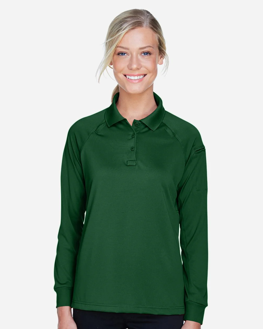 Harriton-M211LW-Women's Advantage Long Sleeve Tactical Polo - Image 6