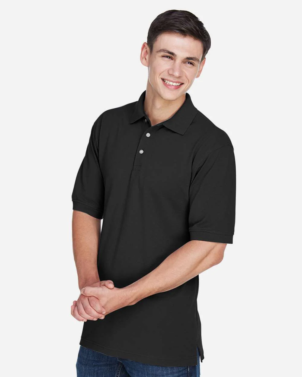 Harriton-M265-Men's Easy Blend™ Polo - Image 4