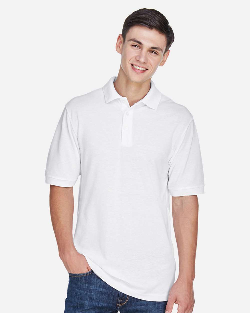 Harriton-M265-Men's Easy Blend™ Polo - Image 59