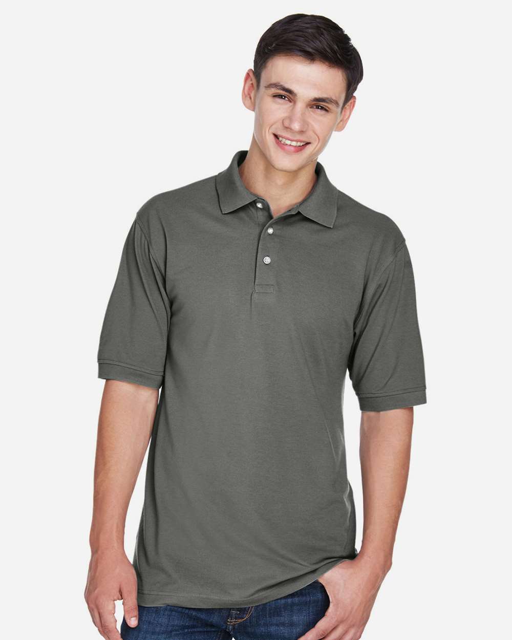 Harriton-M265-Men's Easy Blend™ Polo - Image 9