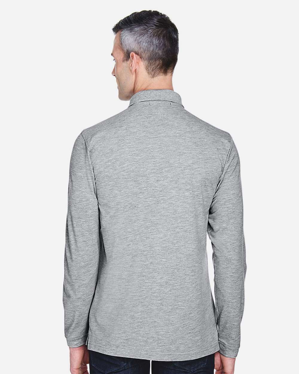 Harriton-M265L-Men's Easy Blend™ Long Sleeve Polo - Image 11
