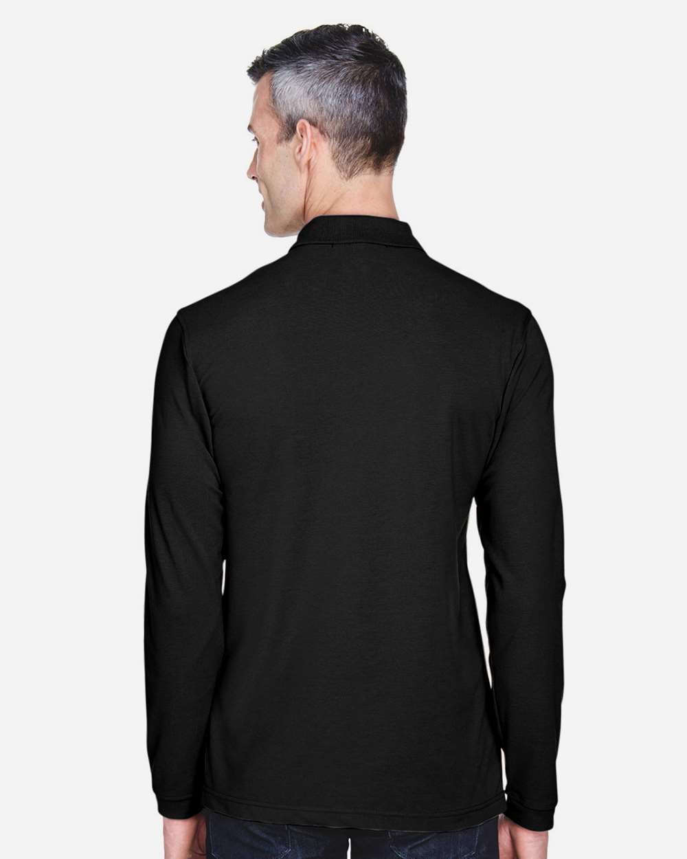 Harriton-M265L-Men's Easy Blend™ Long Sleeve Polo - Image 5