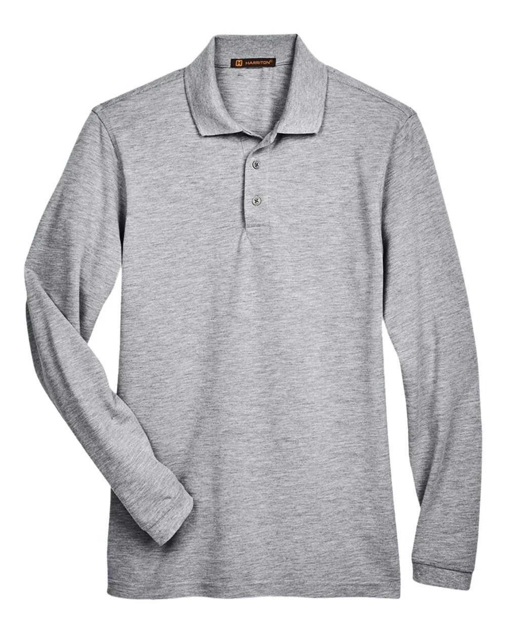 Harriton-M265L-Men's Easy Blend™ Long Sleeve Polo - Image 7