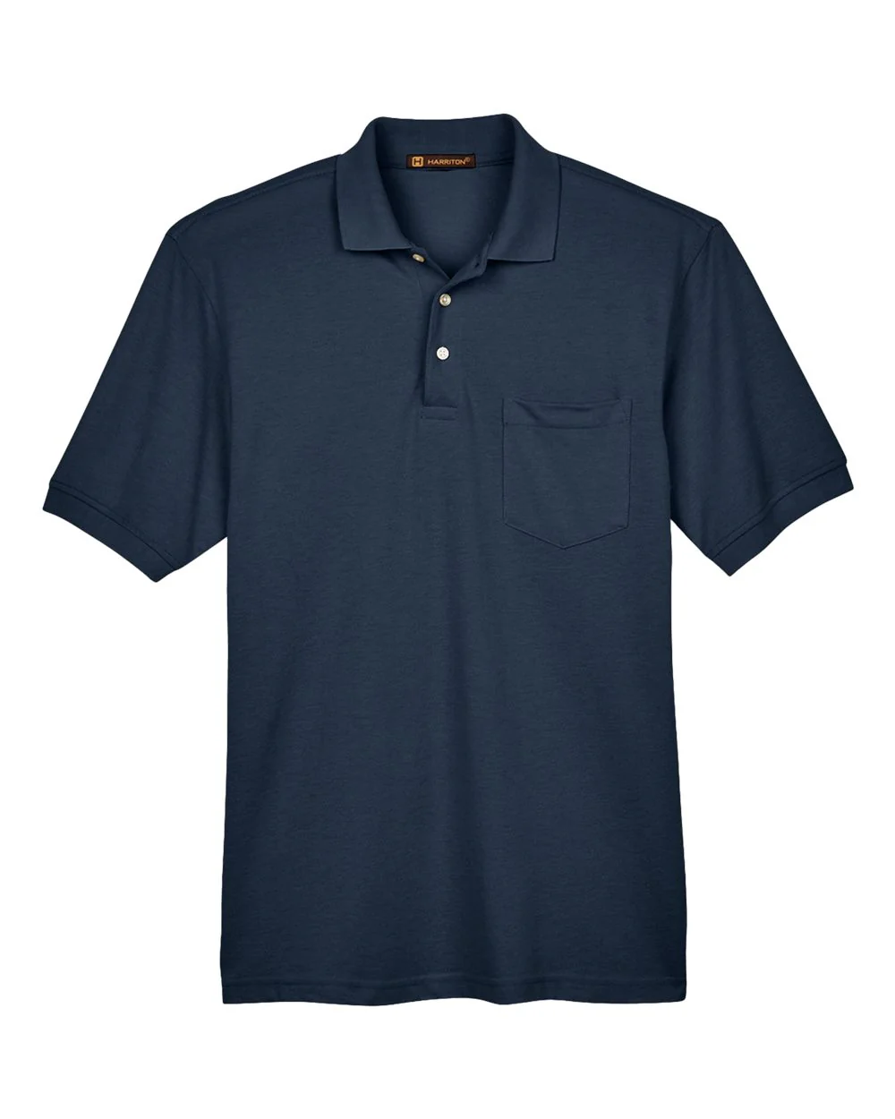Harriton-M265P-Men's Easy Blend™ Polo with Pocket - Image 12