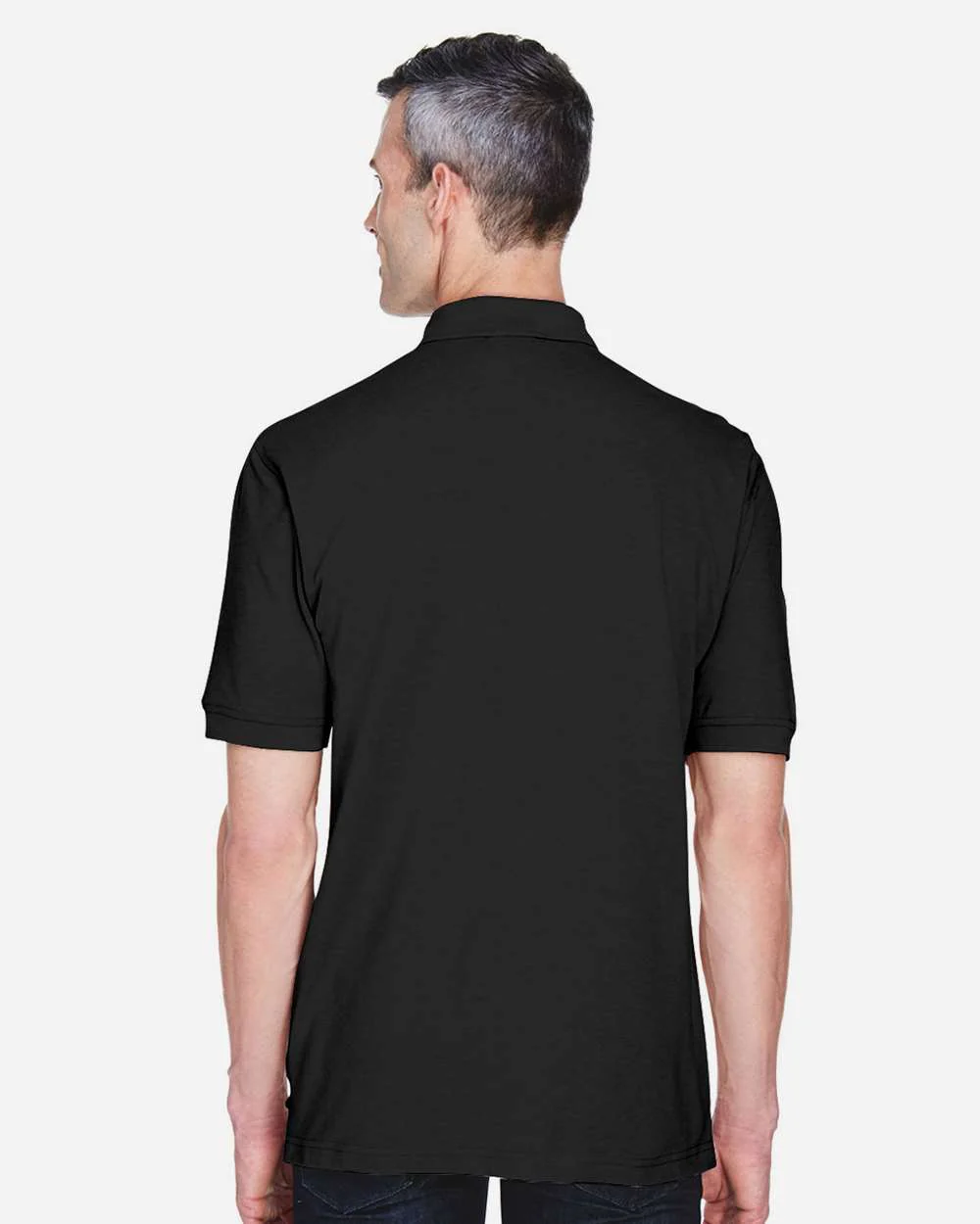 Harriton-M265P-Men's Easy Blend™ Polo with Pocket - Image 5