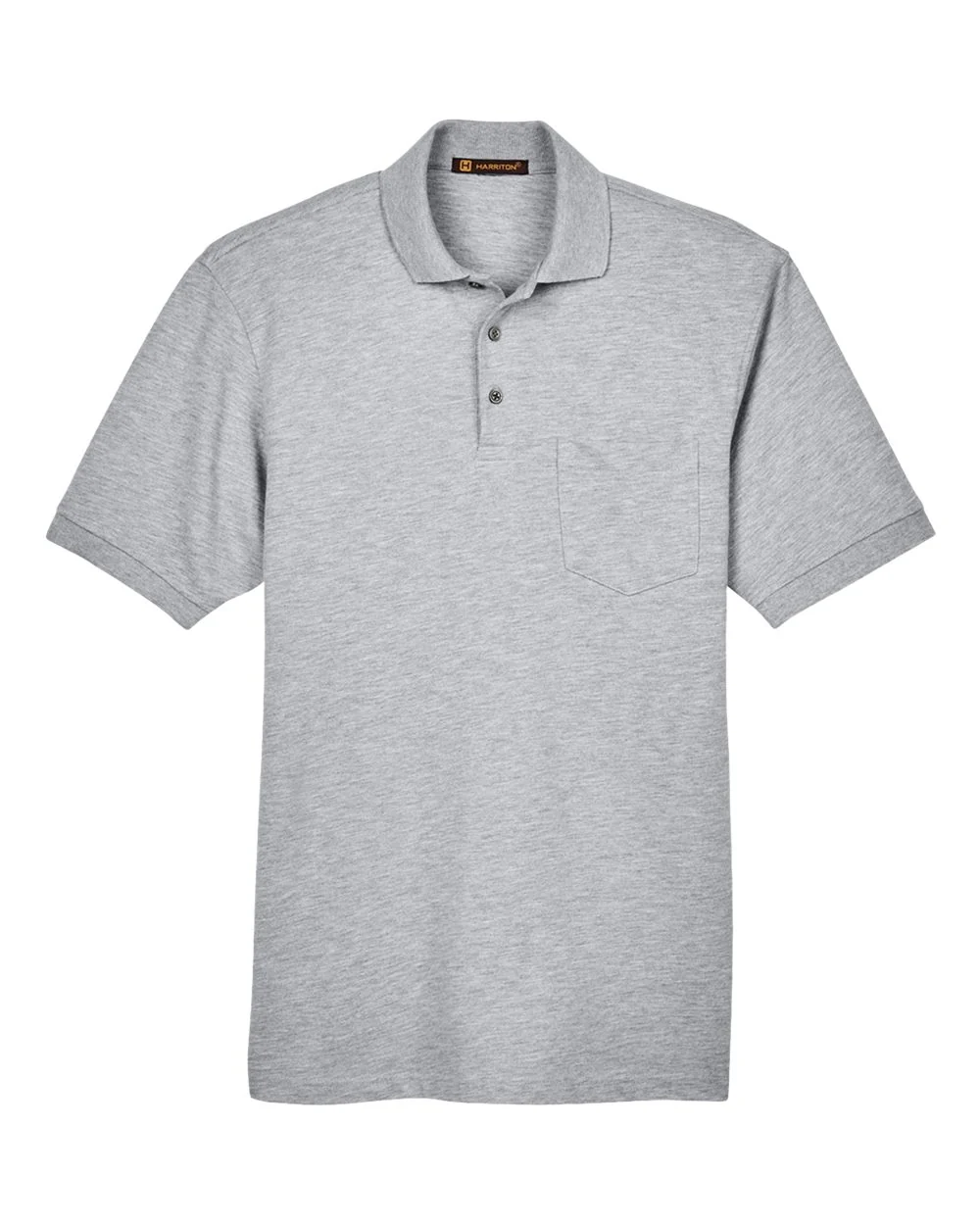 Harriton-M265P-Men's Easy Blend™ Polo with Pocket - Image 7