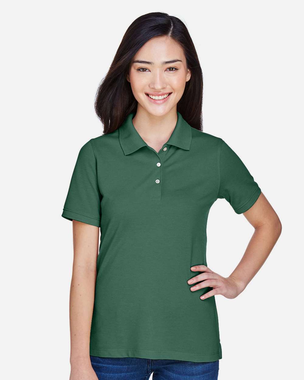 Harriton-M265W-Women's Easy Blend Polo - Image 23