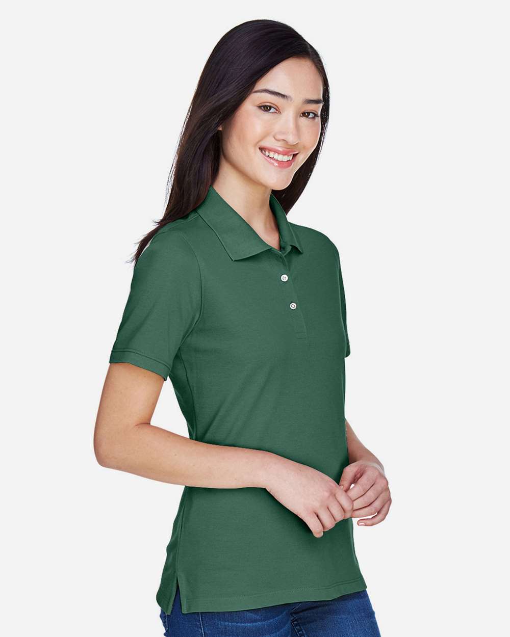 Harriton-M265W-Women's Easy Blend Polo - Image 24