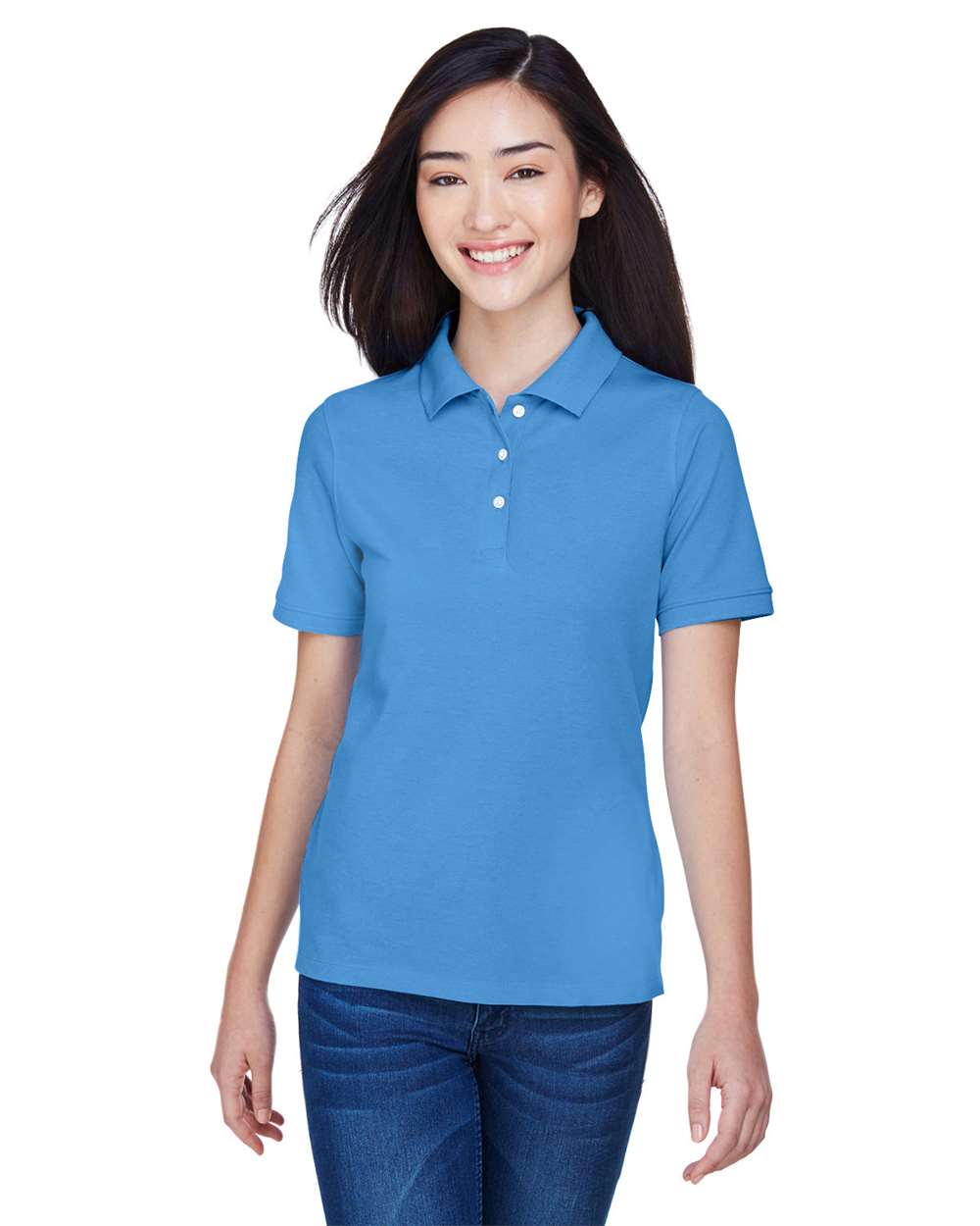 Harriton-M265W-Women's Easy Blend Polo - Image 33