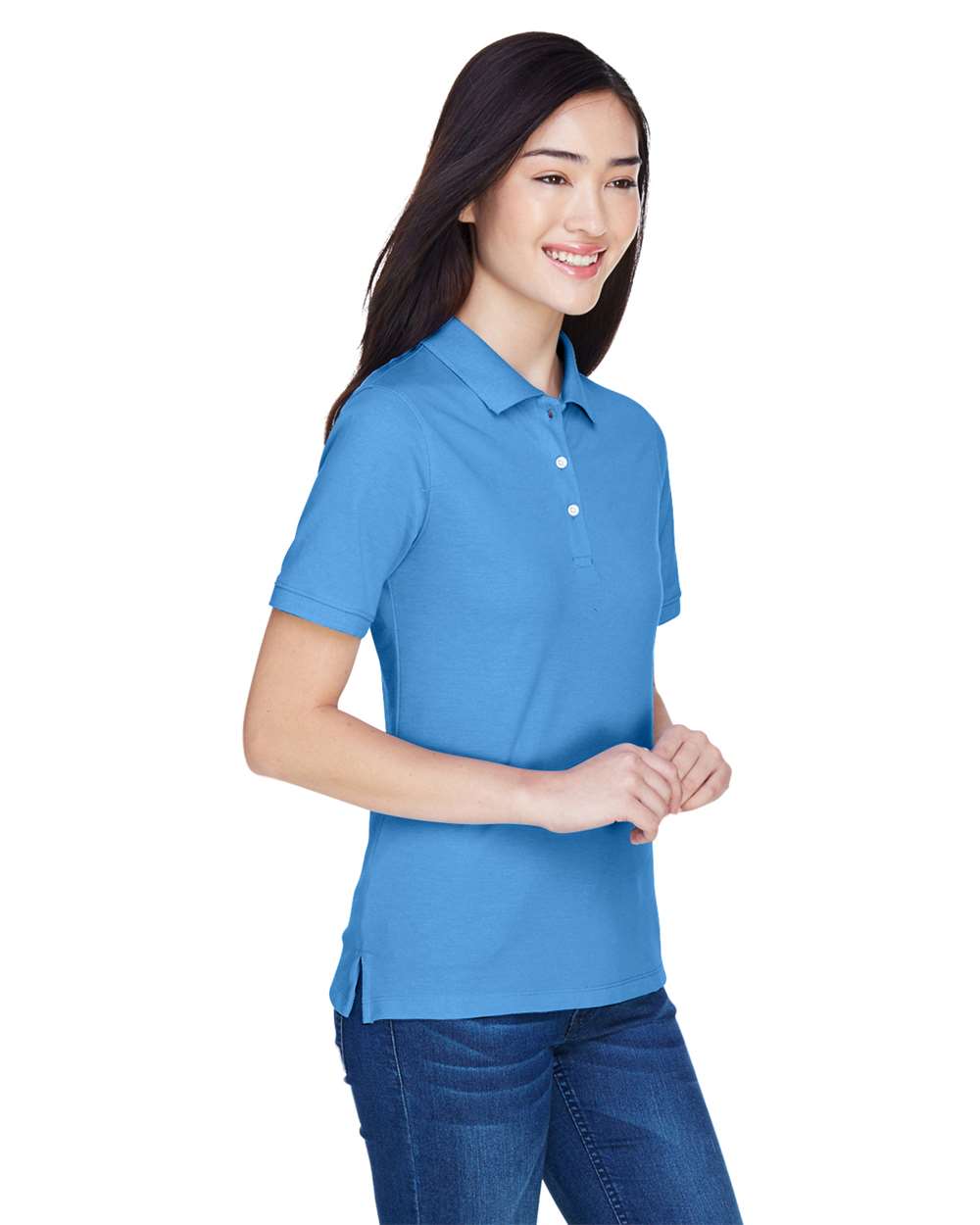 Harriton-M265W-Women's Easy Blend Polo - Image 34