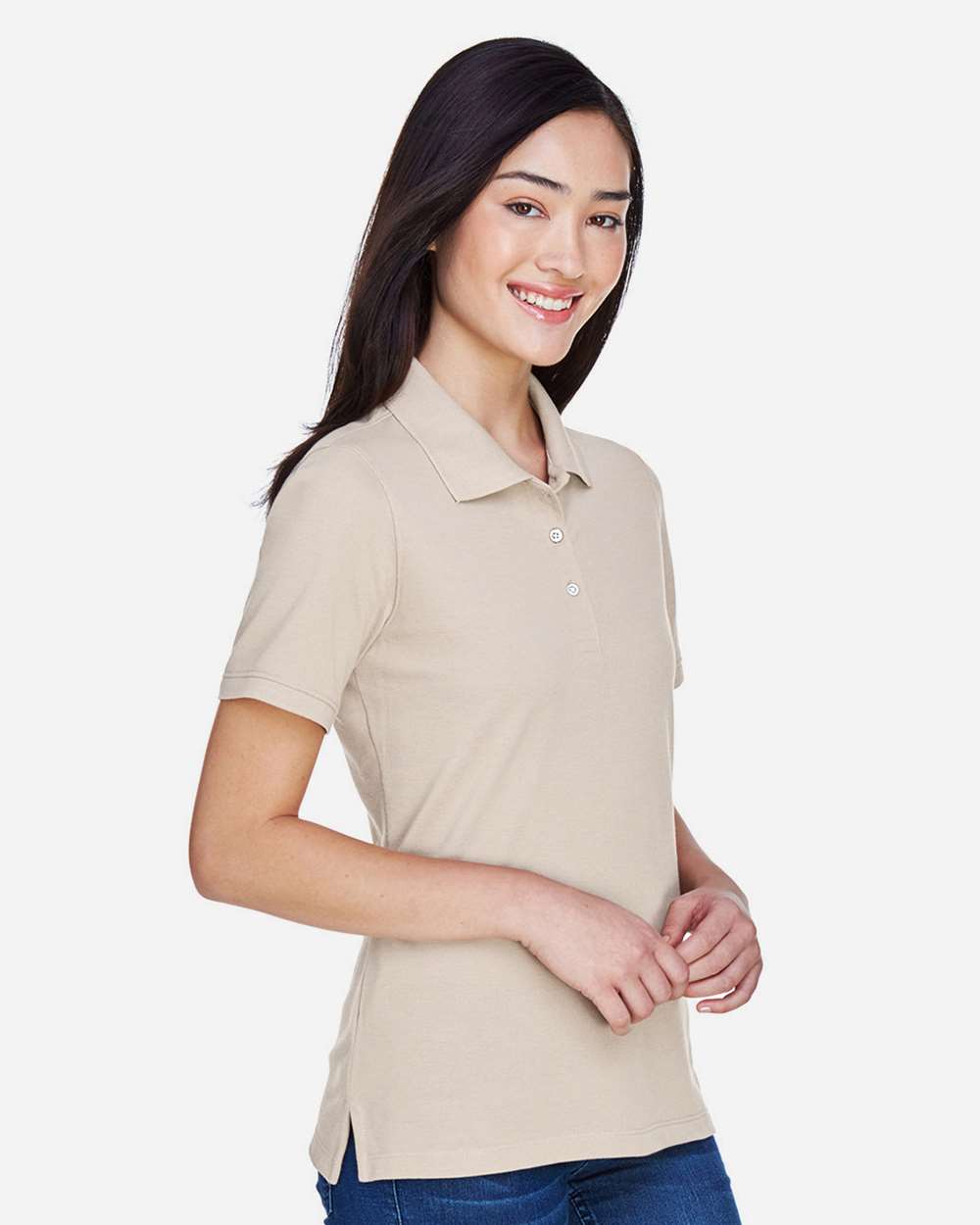 Harriton-M265W-Women's Easy Blend Polo - Image 49