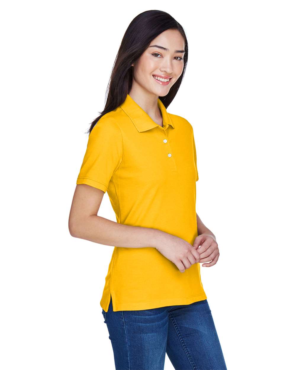Harriton-M265W-Women's Easy Blend Polo - Image 54