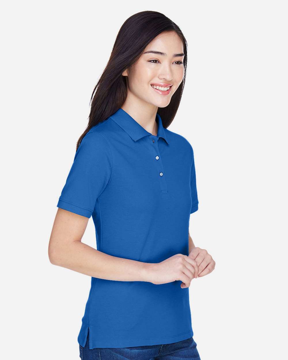Harriton-M265W-Women's Easy Blend Polo - Image 59