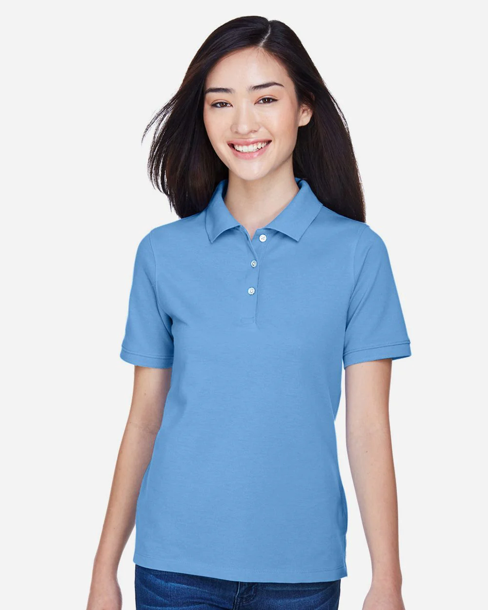 Harriton-M265W-Women's Easy Blend Polo - Image 6