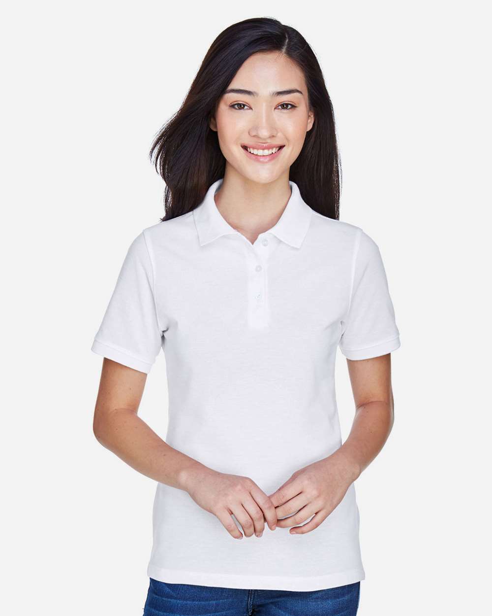 Harriton-M265W-Women's Easy Blend Polo - Image 63