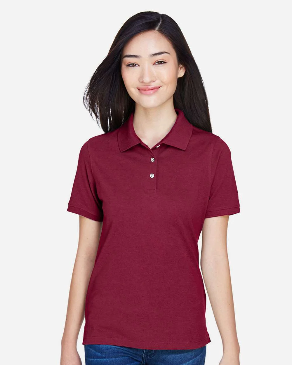 Harriton-M265W-Women's Easy Blend Polo - Image 68