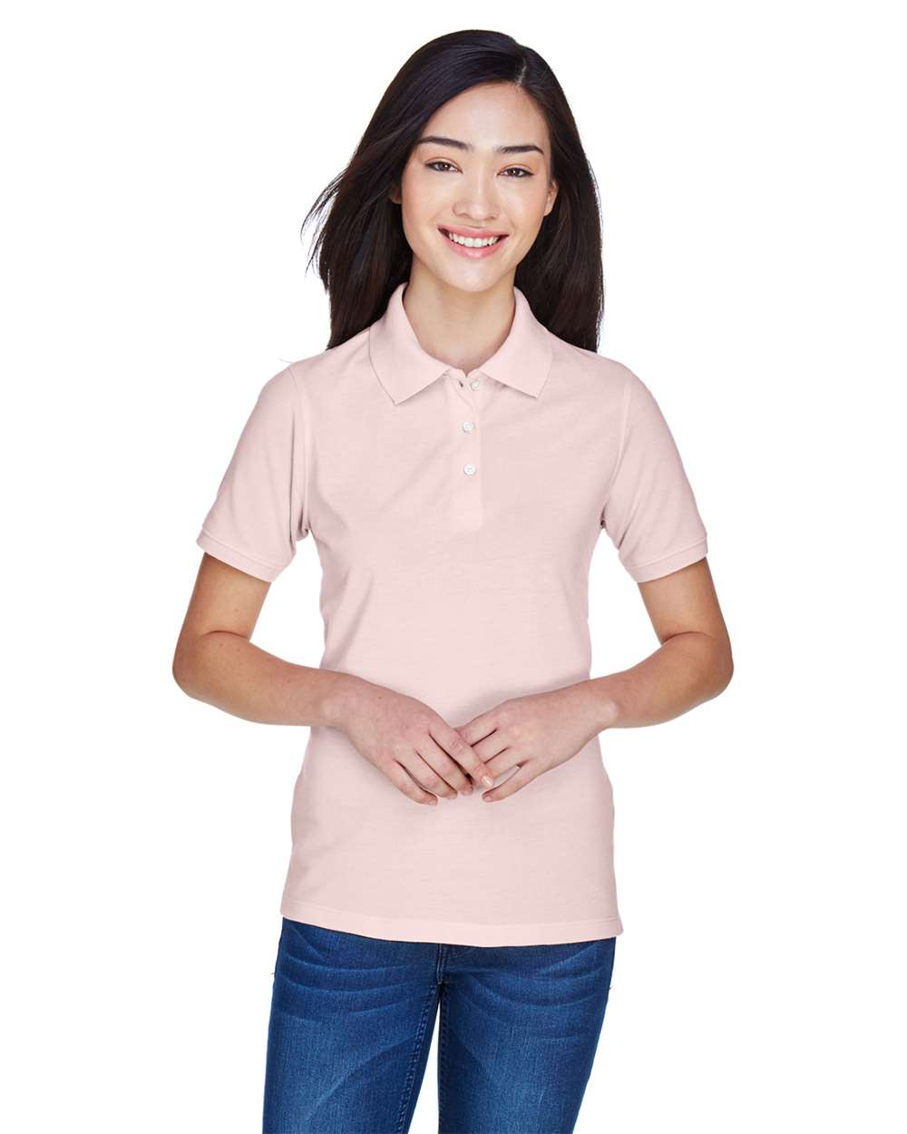 Harriton-M265W-Women's Easy Blend Polo - Image 9