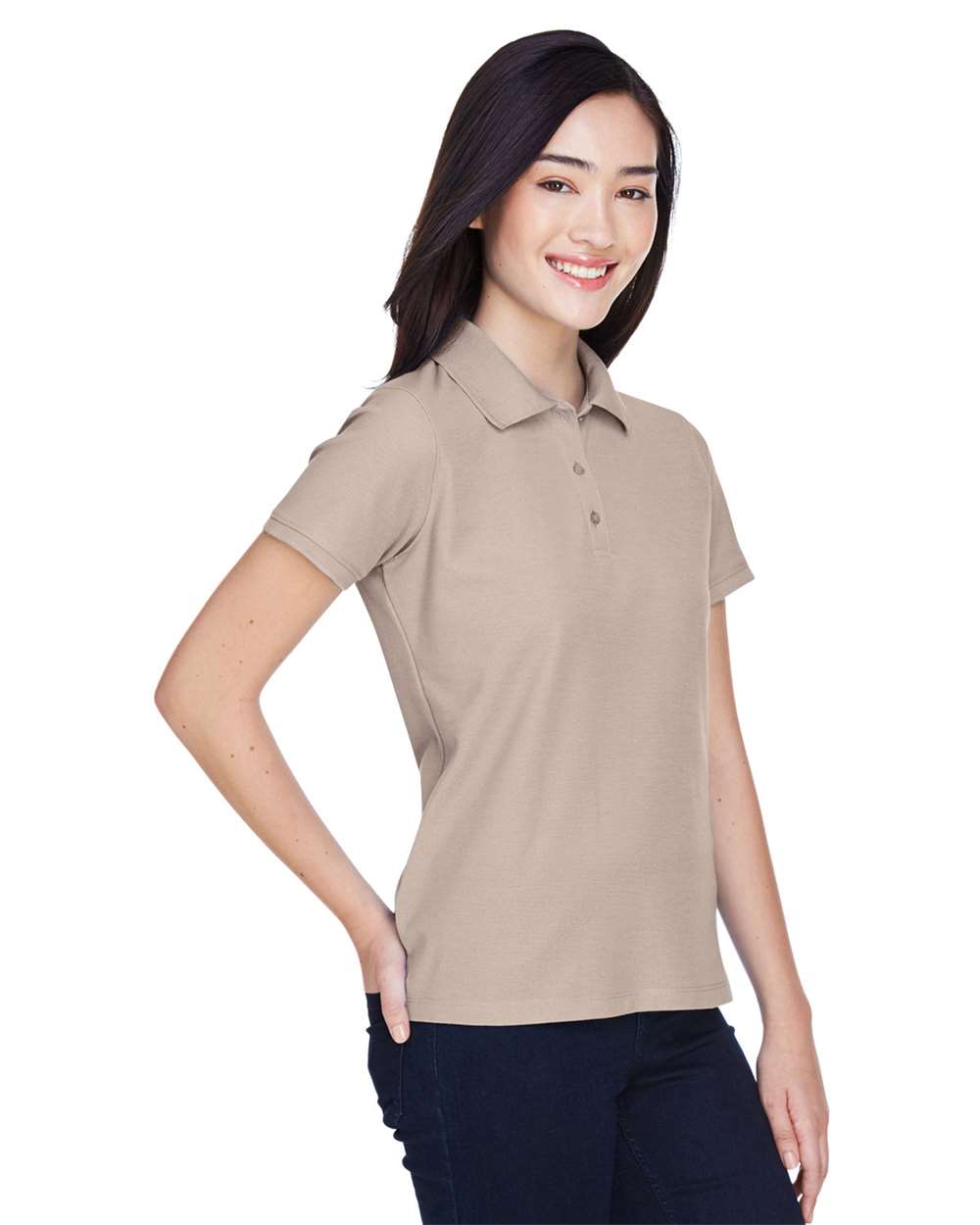 Harriton-M280W-Women's Blend-Tek™ Polo - Image 10