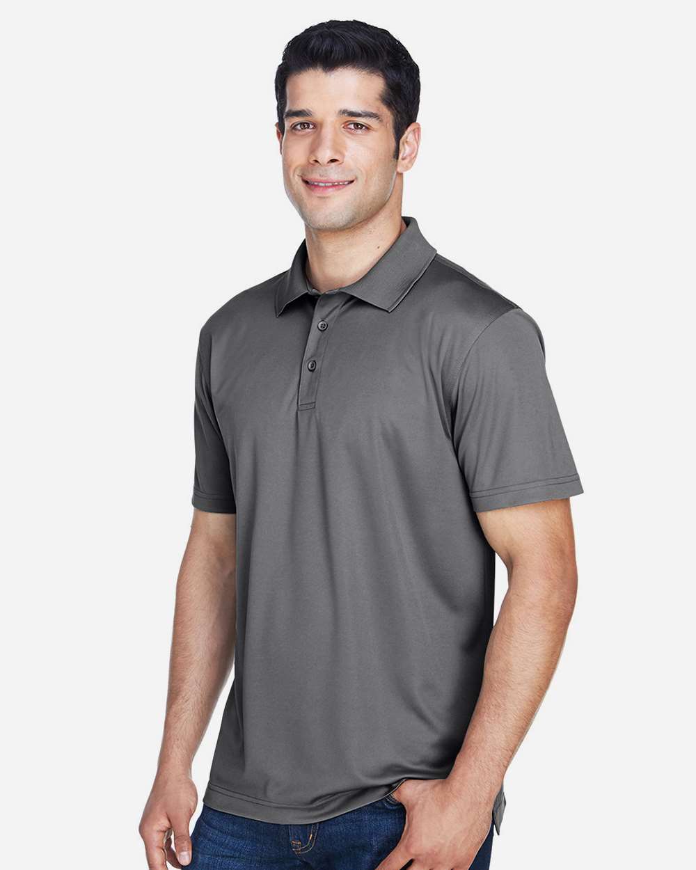 Harriton-M315-Men's Polyester Jersey Polo - Image 10