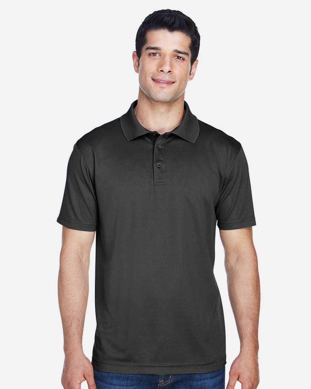 Harriton-M315-Men's Polyester Jersey Polo - Image 3